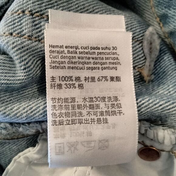 Topshop Moto MOM Denim Shorts US Size 2 Cut Off and Distressed - Picture 8 of 10